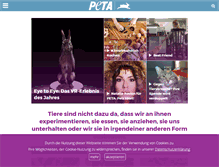 Tablet Screenshot of peta.de