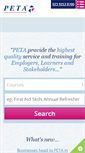 Mobile Screenshot of peta.co.uk